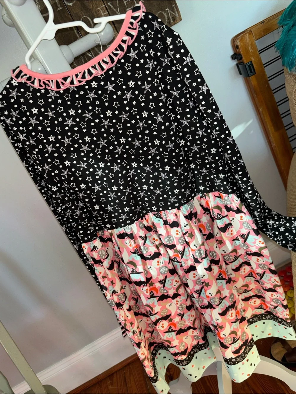 Matilda Jane Black Star & Pink Multi Print Girls Dress